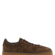 Hogan Brown Calfskin Platform Sneakers
