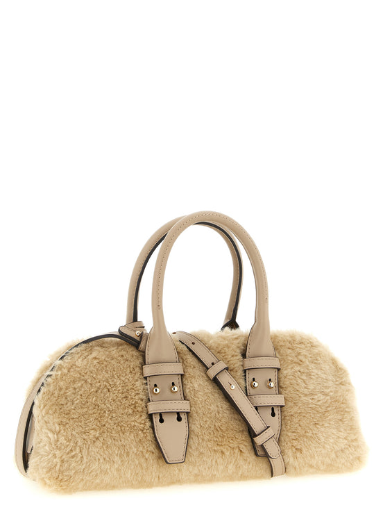 PINKO Gray Polyester Handbag