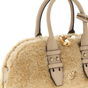 PINKO Gray Polyester Handbag