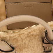PINKO Gray Polyester Handbag