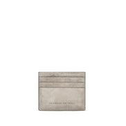 Brunello Cucinelli Gray Calf Leather Bos Taurus Wallet