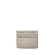 Brunello Cucinelli Gray Calf Leather Bos Taurus Wallet