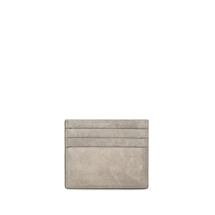 Brunello Cucinelli Gray Calf Leather Bos Taurus Wallet