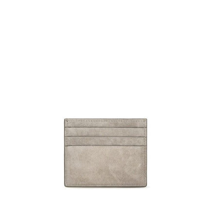 Brunello Cucinelli Gray Calf Leather Bos Taurus Wallet