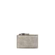 Brunello Cucinelli Gray Calf Leather Bos Taurus Wallet
