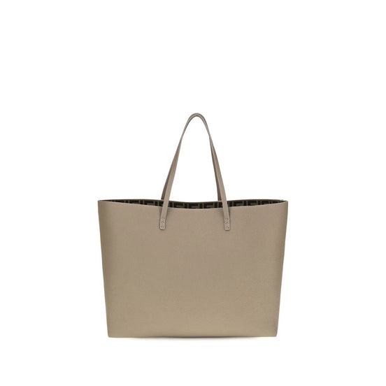Fendi Beige Calf Leather Bos Taurus Shoulder Bag
