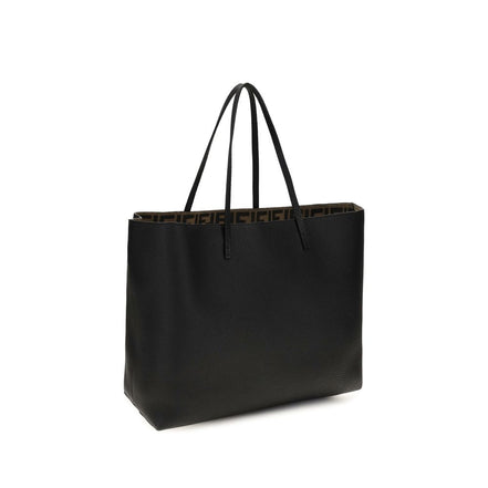 Fendi Black Calf Leather Bos Taurus Shoulder Bag