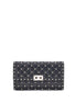 Valentino Garavani Black Calf Leather Bos Taurus Shoulder Bag