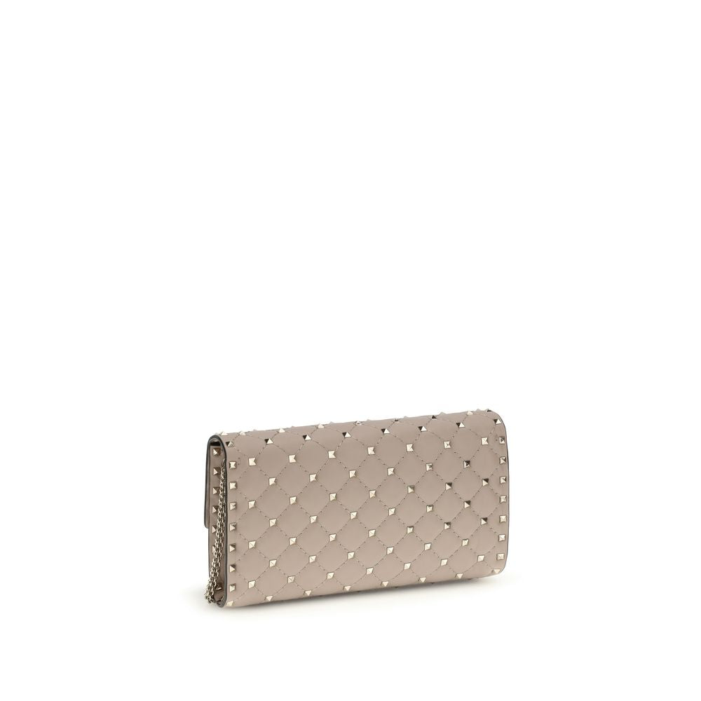 Valentino Garavani Beige Calf Leather Bos Taurus Shoulder Bag