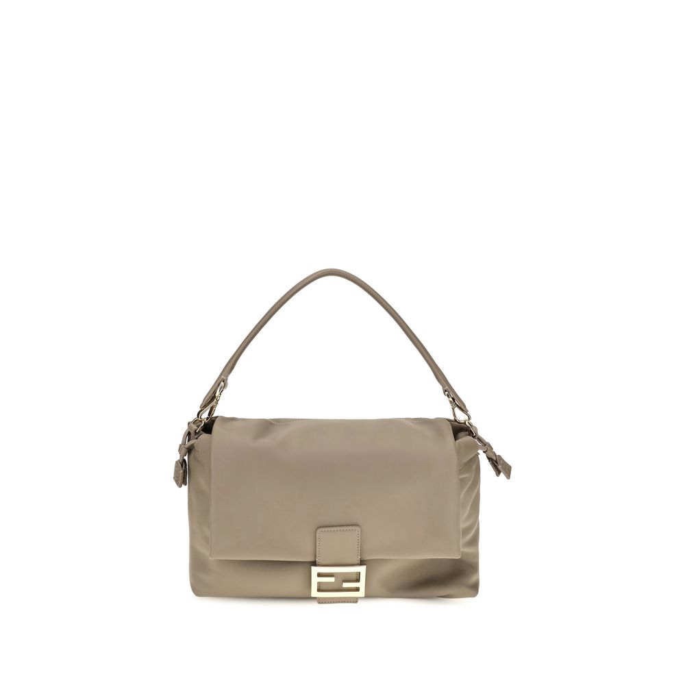 Fendi Beige Calf Leather Bos Taurus Shoulder Bag