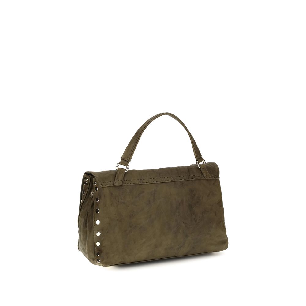 Zanellato Brown Suede Leather Handbag