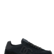 Dolce & Gabbana Black Leather Athletic Sneakers