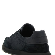 Dolce & Gabbana Black Leather Athletic Sneakers