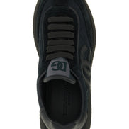 Dolce & Gabbana Black Leather Athletic Sneakers
