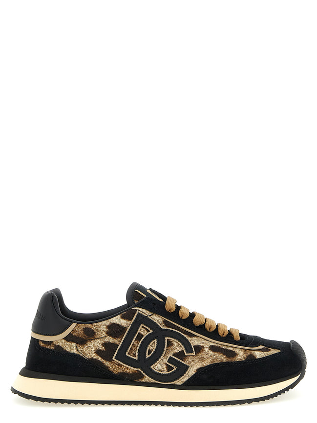Dolce & Gabbana Multicolor Cotton Low Top Sneakers