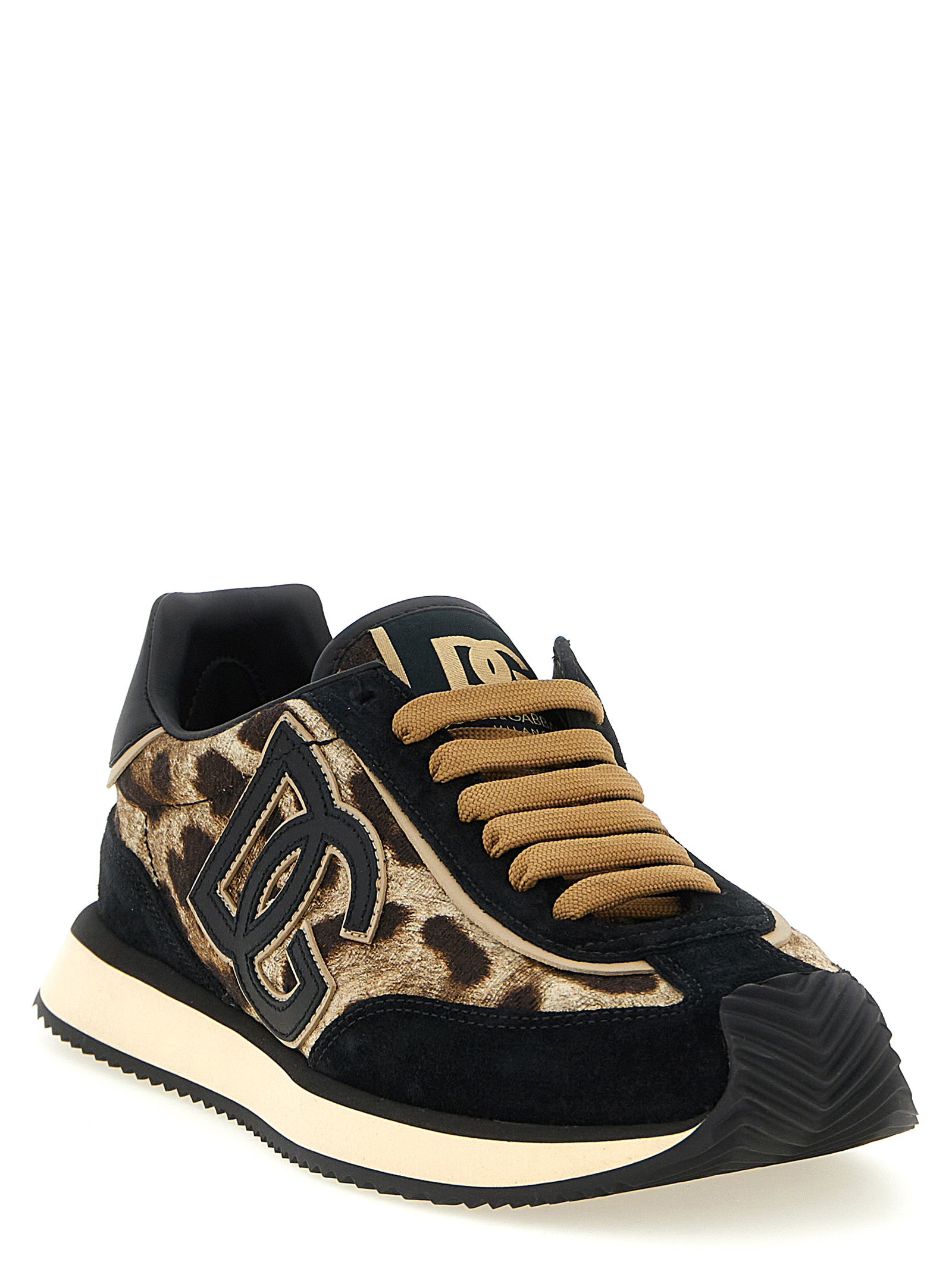 Dolce & Gabbana Multicolor Cotton Low Top Sneakers