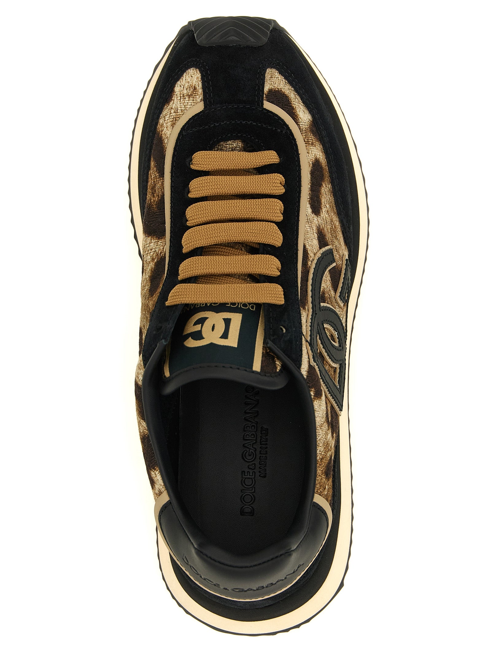 Dolce & Gabbana Multicolor Cotton Low Top Sneakers