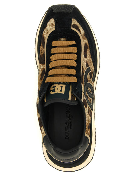Dolce & Gabbana Multicolor Cotton Low Top Sneakers
