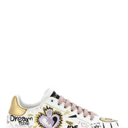 Dolce & Gabbana Multicolor Calfskin Low Top Sneakers