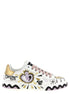 Dolce & Gabbana Multicolor Calfskin Low Top Sneakers