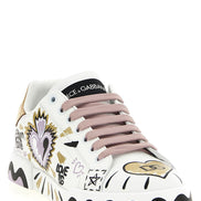 Dolce & Gabbana Multicolor Calfskin Low Top Sneakers
