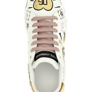 Dolce & Gabbana Multicolor Calfskin Low Top Sneakers