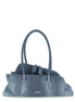 The Attico Blue Cotton Shoulder Bag