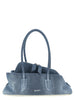 The Attico Blue Cotton Shoulder Bag