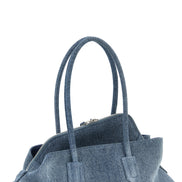 The Attico Blue Cotton Shoulder Bag
