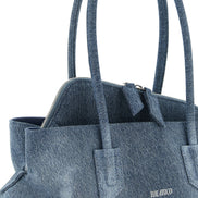 The Attico Blue Cotton Shoulder Bag