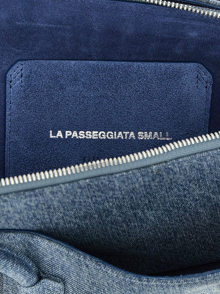 The Attico Blue Cotton Shoulder Bag