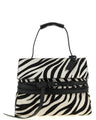 Moschino Bicolor Calfskin Handbag