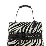 Moschino Bicolor Calfskin Handbag