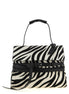 Moschino Bicolor Calfskin Handbag