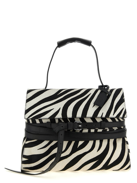 Moschino Bicolor Calfskin Handbag