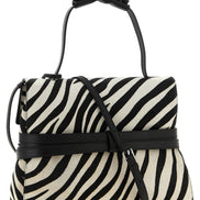 Moschino Bicolor Calfskin Handbag