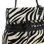 Moschino Bicolor Calfskin Handbag