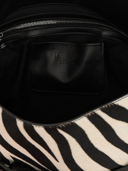 Moschino Bicolor Calfskin Handbag