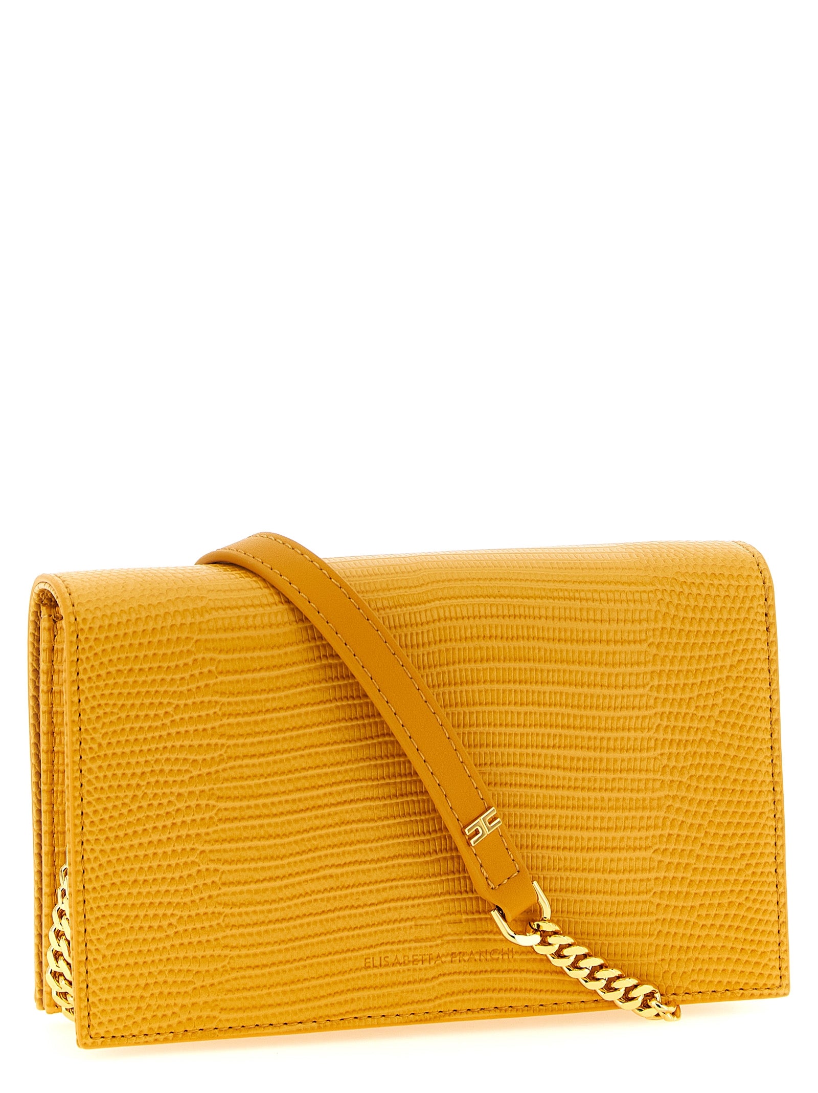 Elisabetta Franchi Beige Polyester Crossbody Bag
