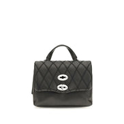 Zanellato Black Calf Leather Bos Taurus Handbag