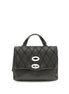 Zanellato Black Calf Leather Bos Taurus Handbag