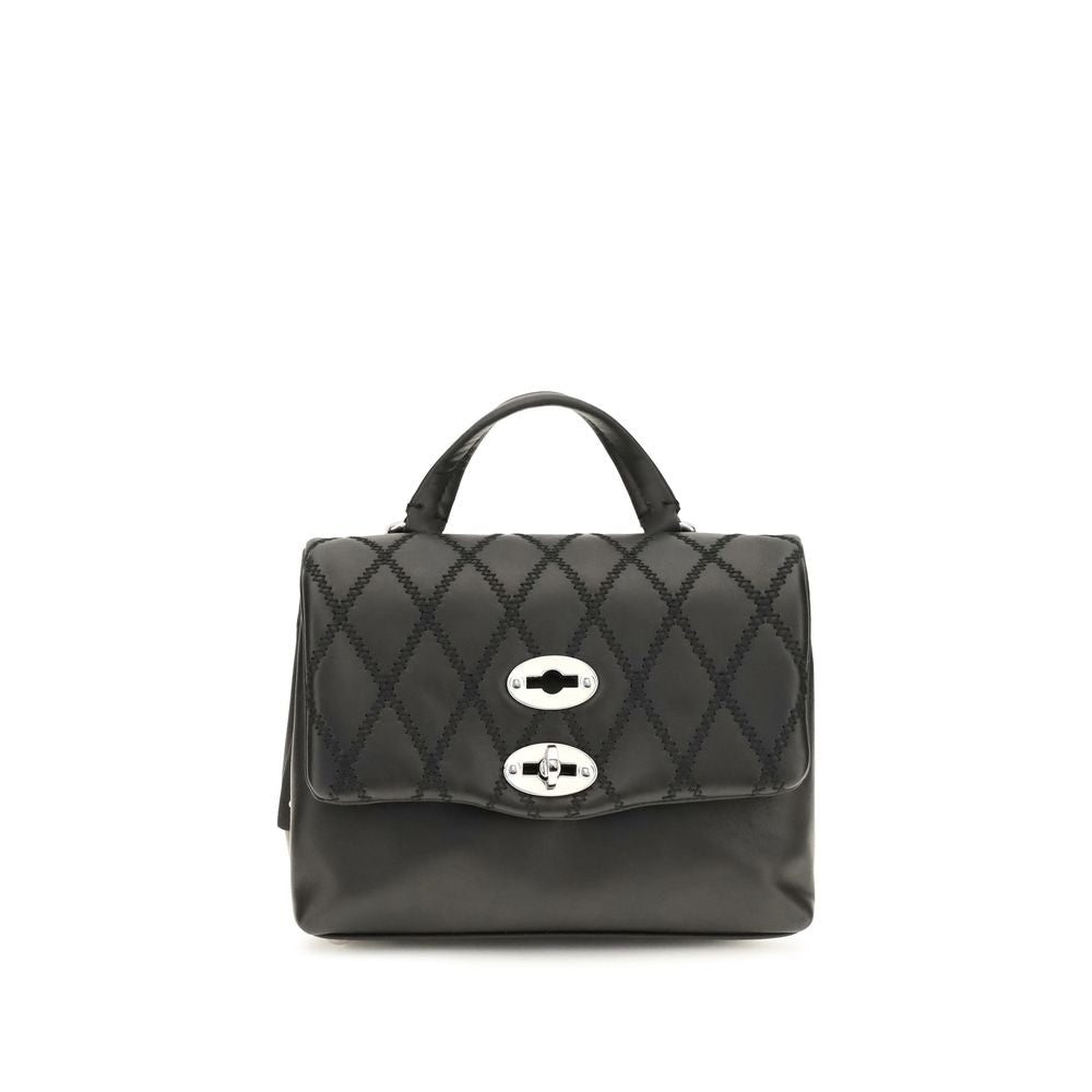 Zanellato Black Calf Leather Bos Taurus Handbag