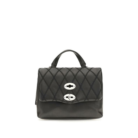 Zanellato Black Calf Leather Bos Taurus Handbag