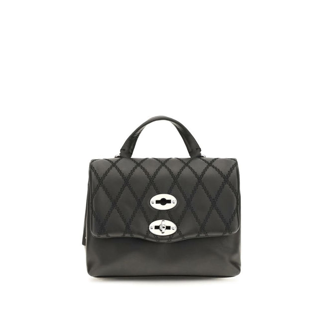 Zanellato Black Calf Leather Bos Taurus Handbag