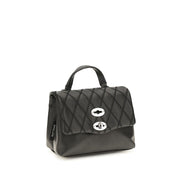 Zanellato Black Calf Leather Bos Taurus Handbag