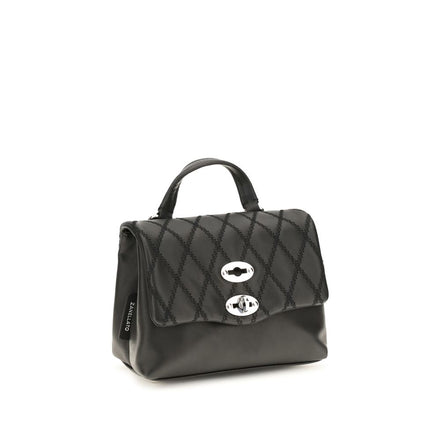 Zanellato Black Calf Leather Bos Taurus Handbag