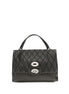 Zanellato Black Calf Leather Bos Taurus Handbag