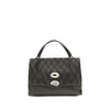 Zanellato Black Calf Leather Bos Taurus Handbag