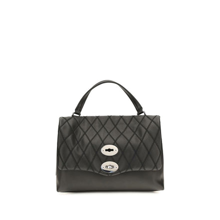 Zanellato Black Calf Leather Bos Taurus Handbag
