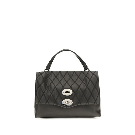 Zanellato Black Calf Leather Bos Taurus Handbag